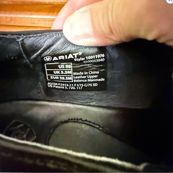 Ariat woman’s expert women’s safety clog Sd composite toe shoes black size 8 - Picture 4 of 14